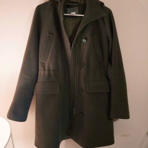 J.Crew Elements Duffle Coat (Olive)